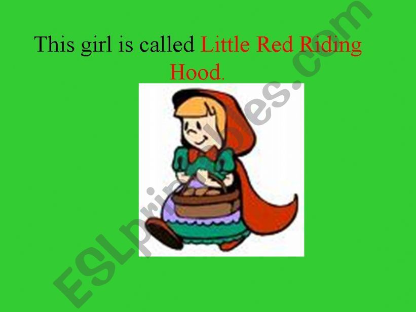 Little Red Riding Hood powerpoint