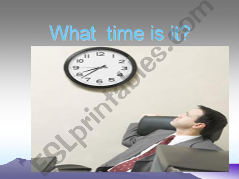 what is the time? powerpoint