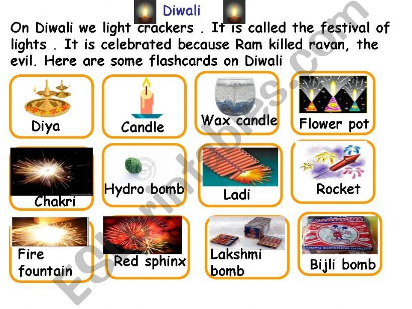 diwali flashcards powerpoint