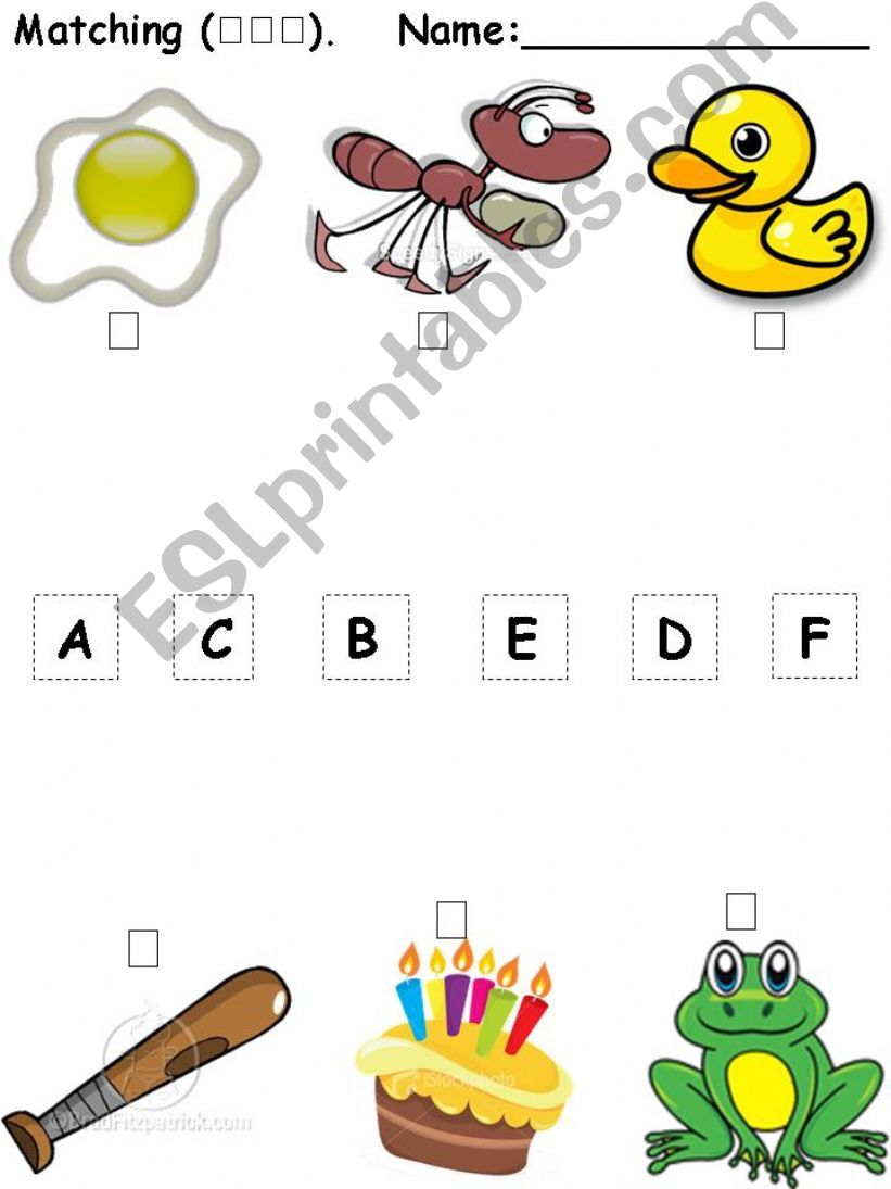 Phonics practice-- A-F powerpoint