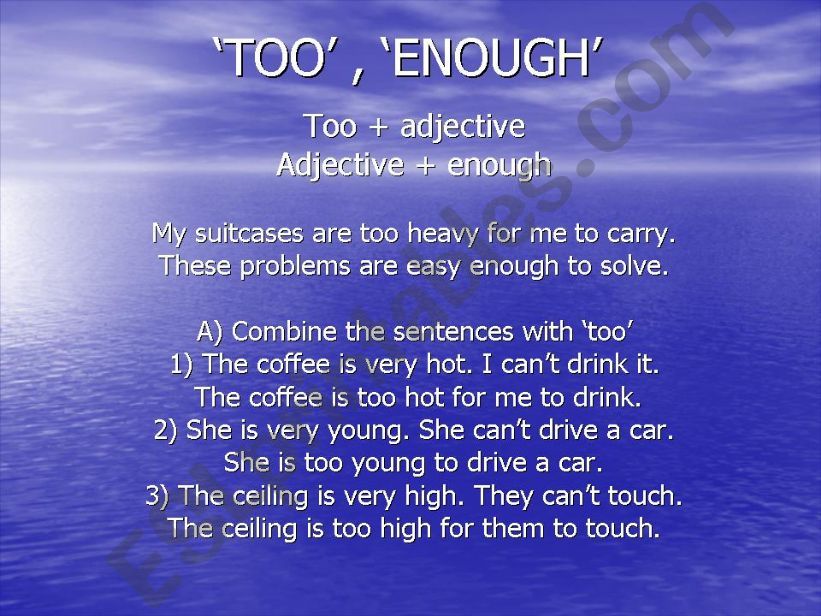 too - enough powerpoint