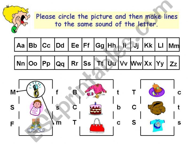 Letter and phonics practice powerpoint