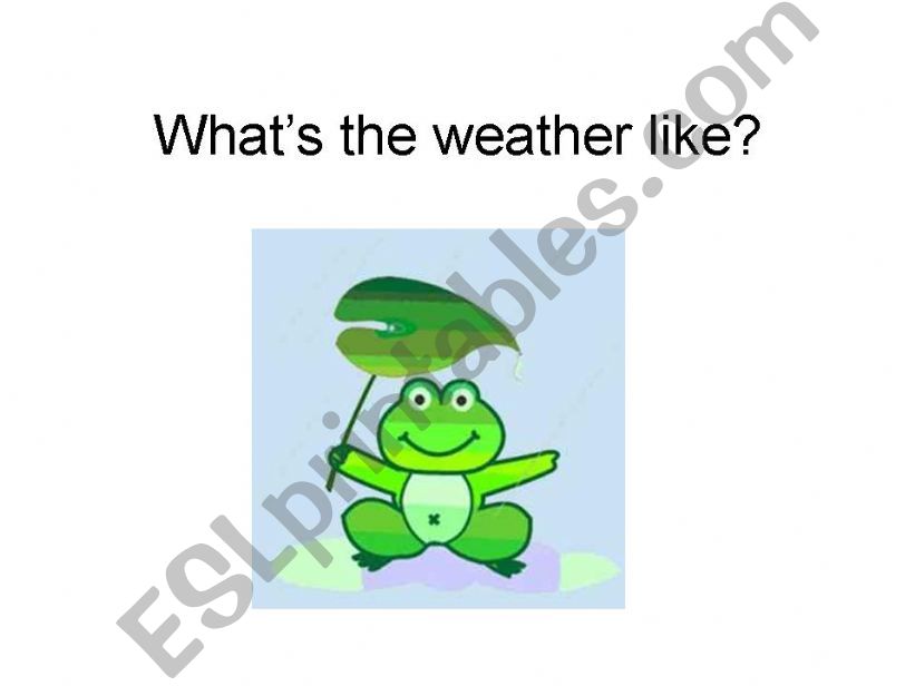 Weather  powerpoint