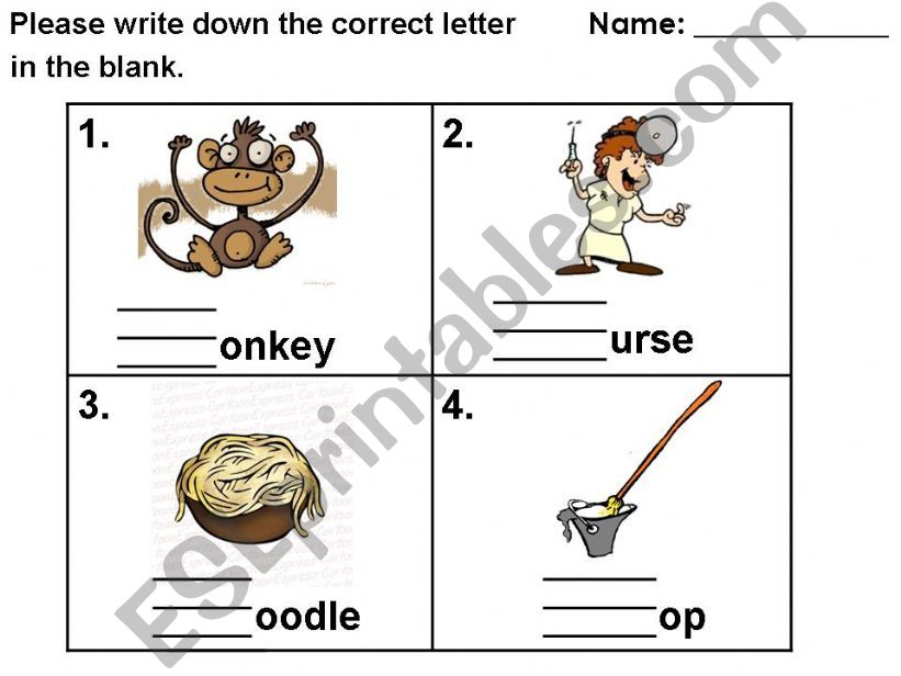 Phonics Practice-- M & N  powerpoint