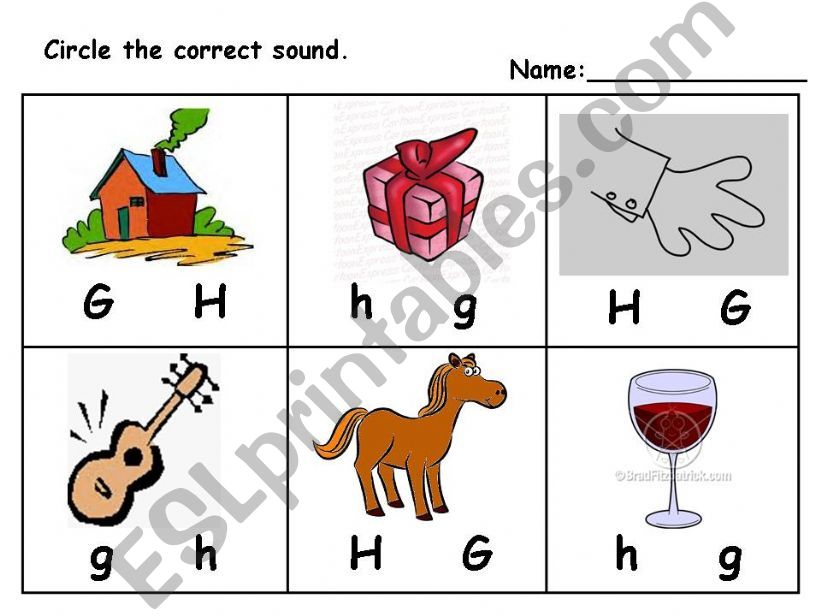 Phonics Practice-- G & H powerpoint