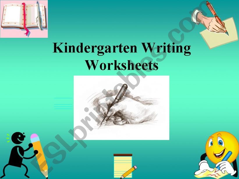 Kindergarten writing worksheet