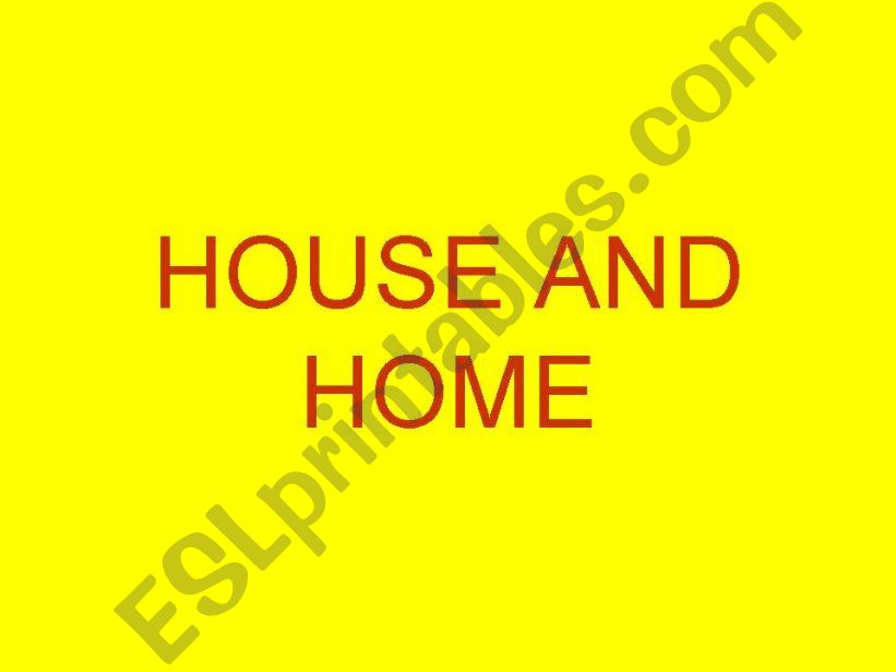 Types of Houses powerpoint