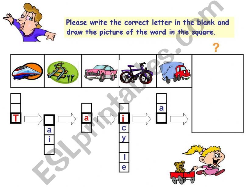 Transports Vocabulary Practice