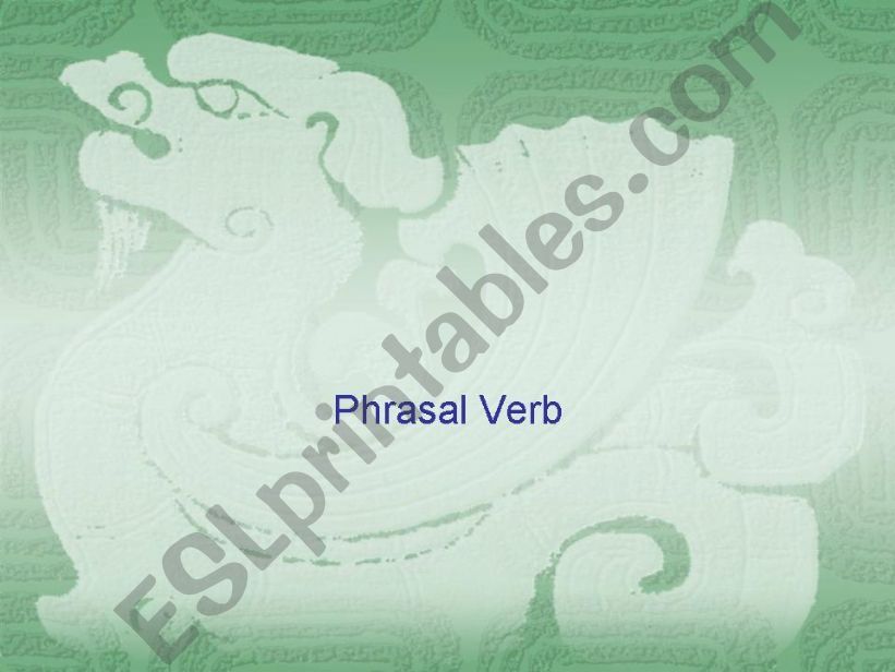 phrasal verb powerpoint