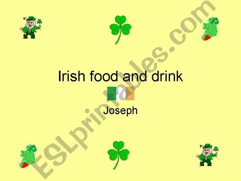 Irish Food and drink powerpoint