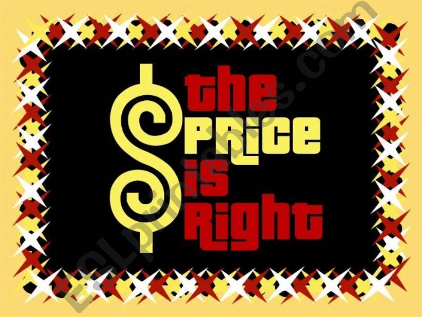 Price is right template powerpoint