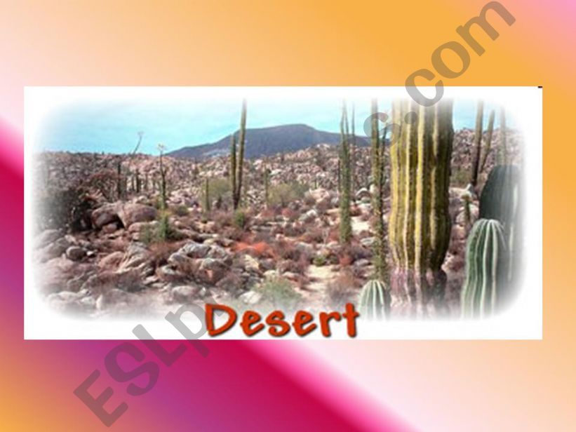 Deserts powerpoint