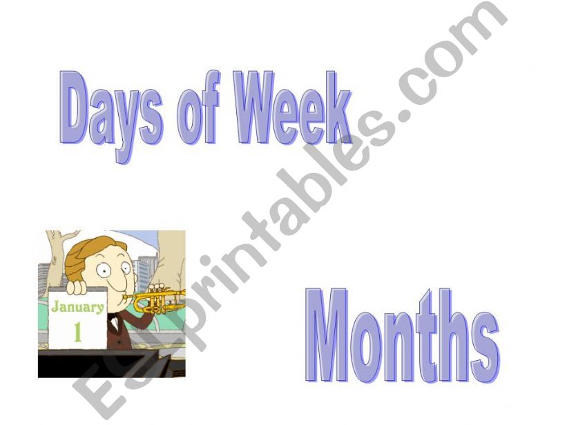Days and months powerpoint