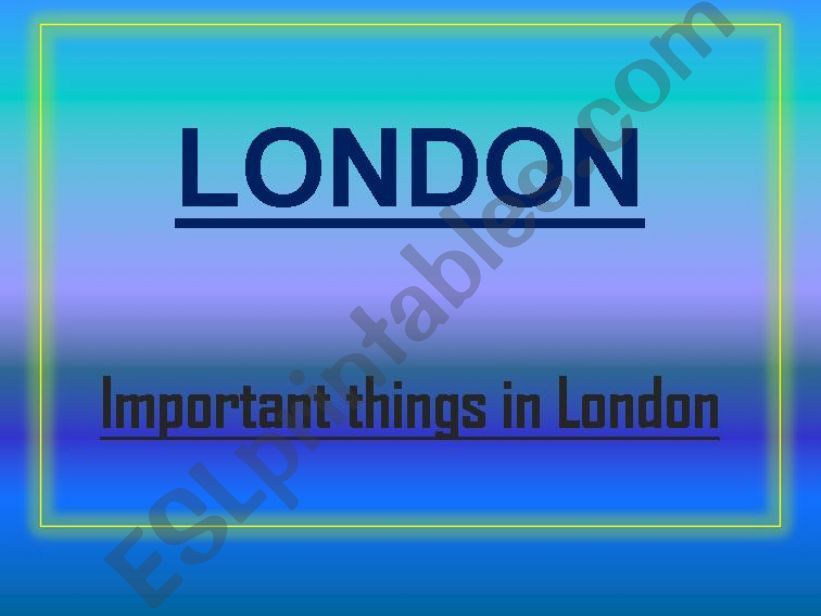 london  (part 2) powerpoint