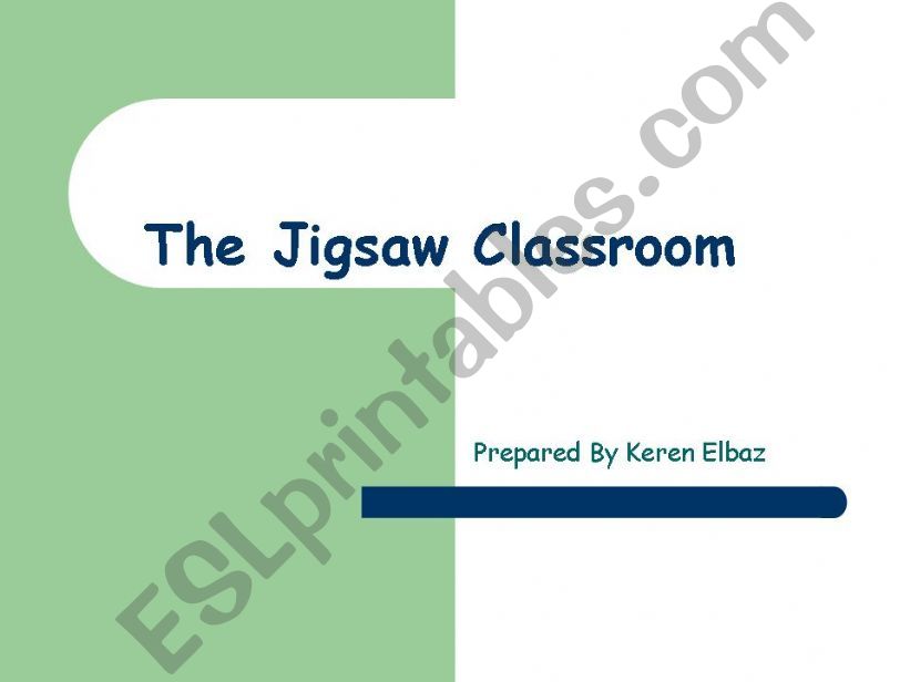 A clear and colorful presentation about the Jigsaw Classroom