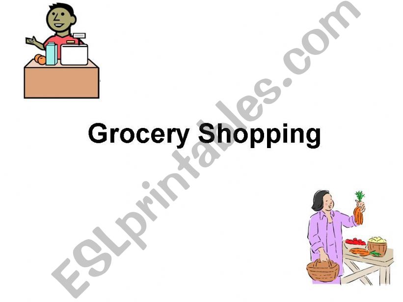 grocery shopping powerpoint