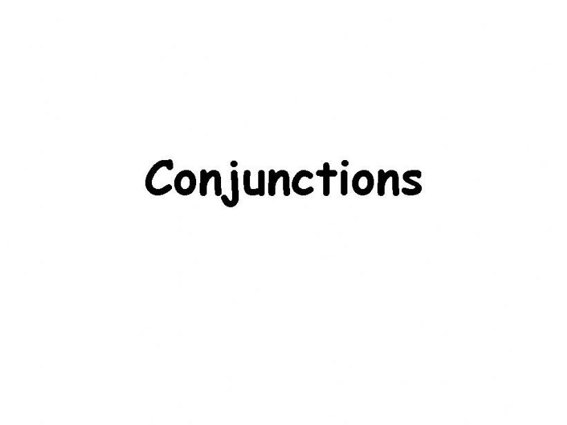 ESL - English PowerPoints: Conjunction