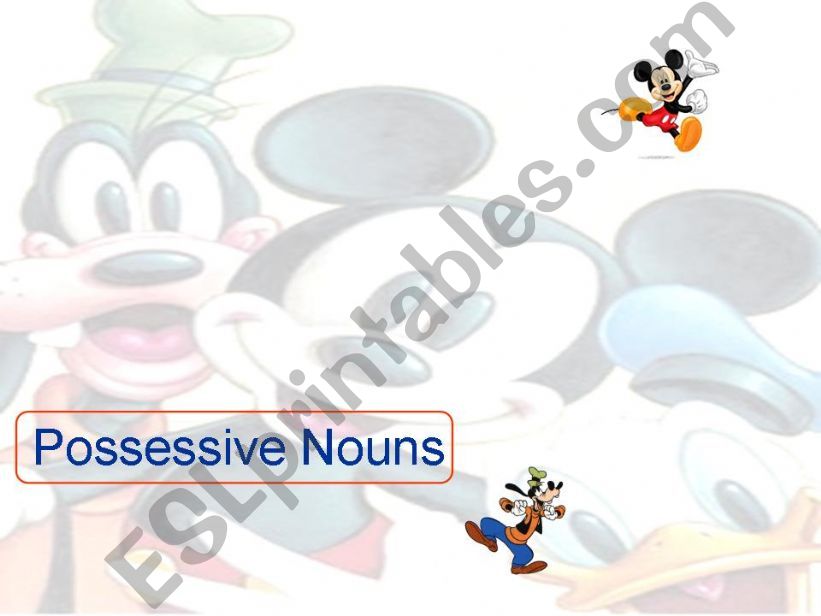 Possessive Nouns powerpoint