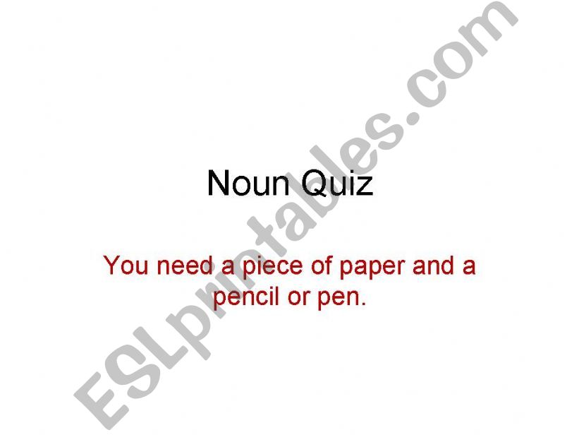 Quick Quiz on plural and possessive nouns