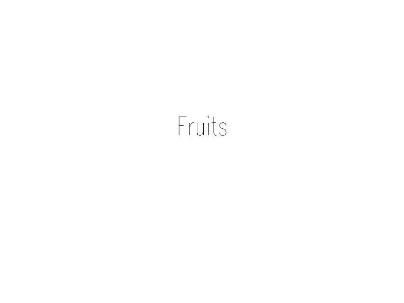 fruits name powerpoint