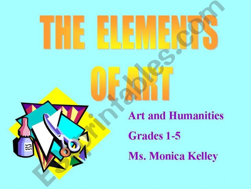 THE ELEMENTS OF ART powerpoint