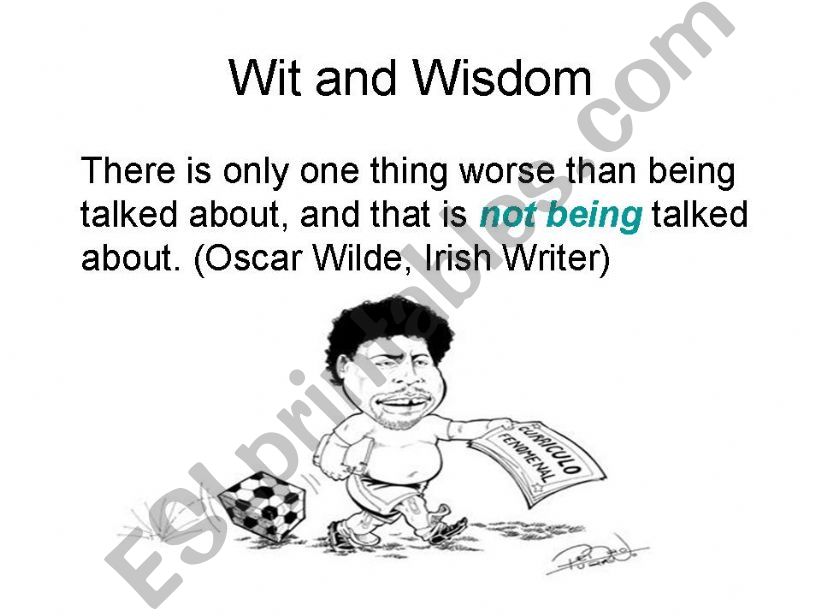 Wit or Wisdom powerpoint