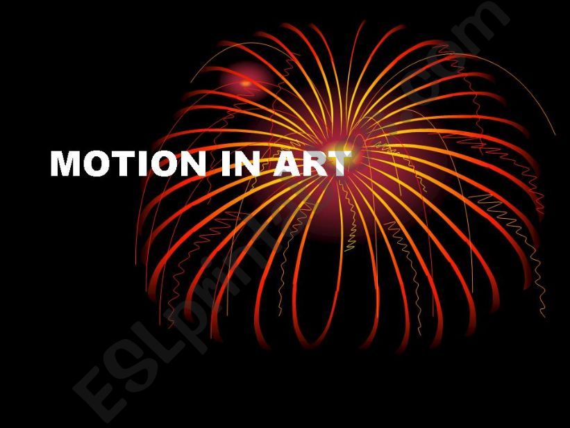 Motion In Art powerpoint