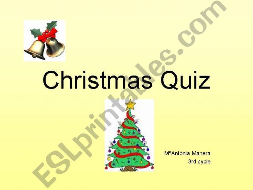 Christmas Quiz powerpoint