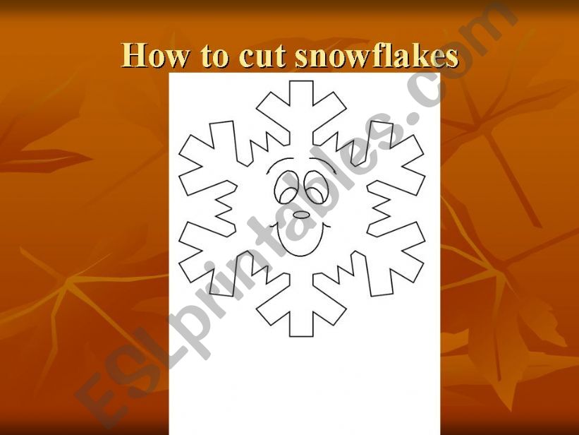 How to make snow flakes powerpoint