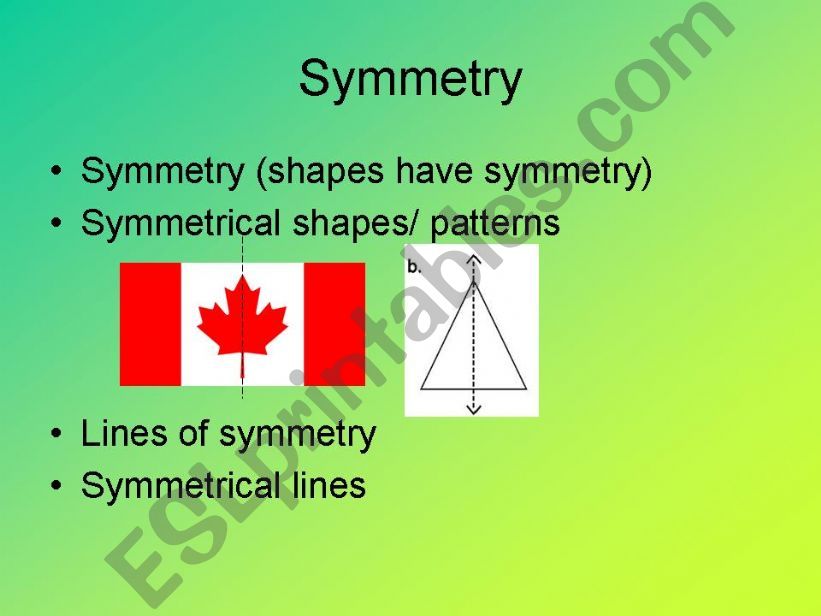 Recognize the lines of symmetry
