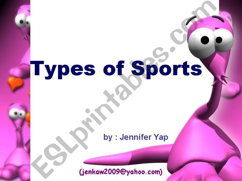 Different types of Sports powerpoint