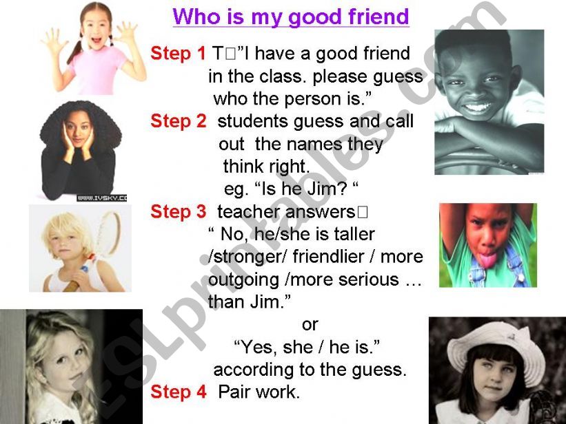 Who is my good friend? powerpoint