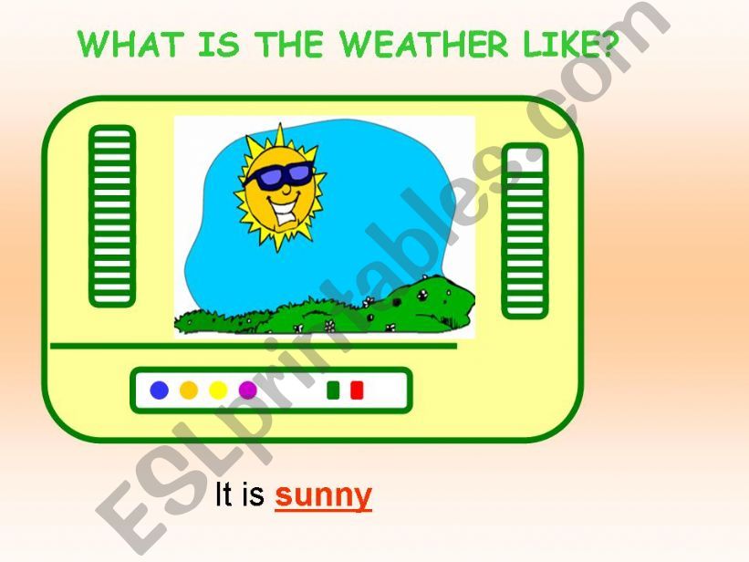 What is the weather like? powerpoint