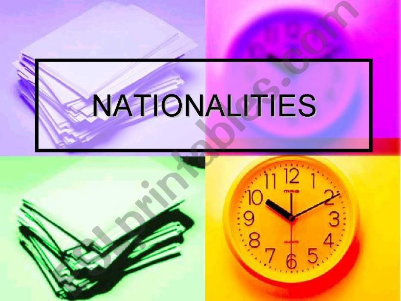 nationalities powerpoint