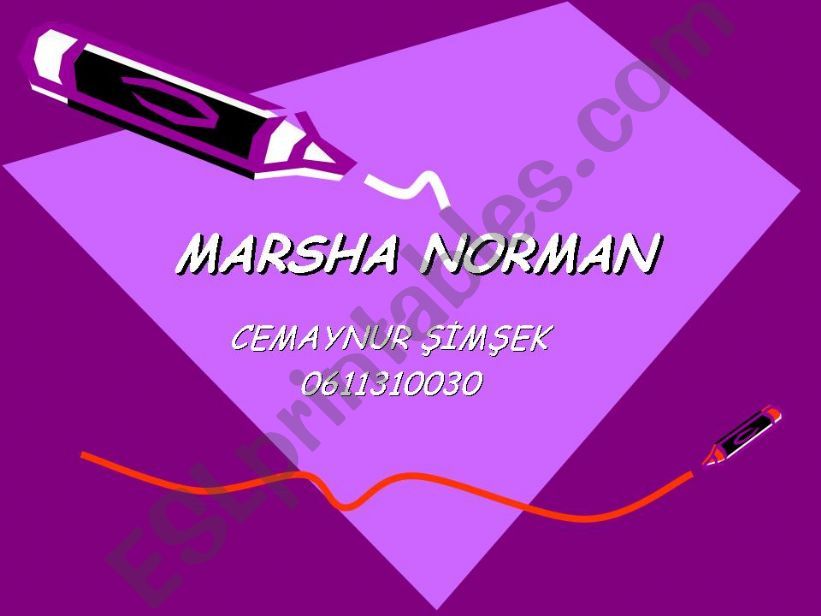 marsha norman powerpoint