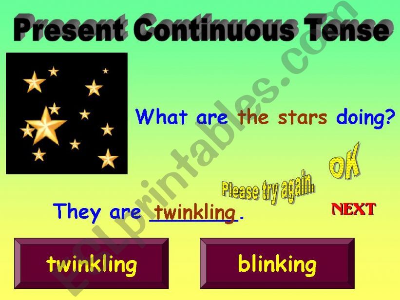 PRESENT CONTINUOUS TENSE powerpoint