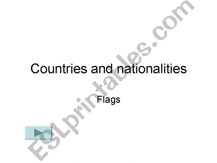 country and nationality powerpoint
