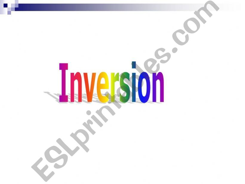 Inversion powerpoint