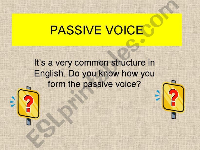 Passive voice   powerpoint