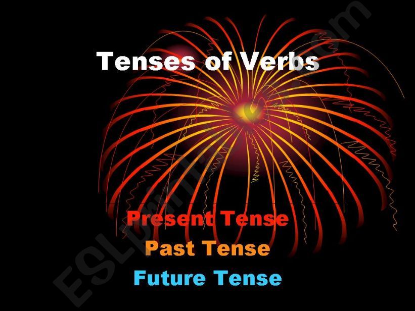 Tenses of Verbs powerpoint