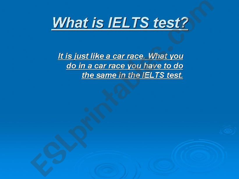 What is an IELTS test? powerpoint