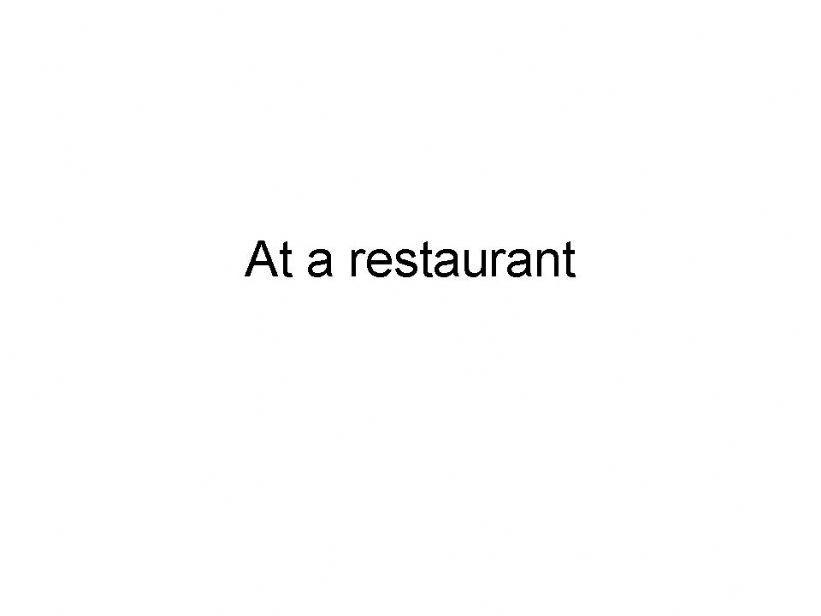 Restaurant powerpoint