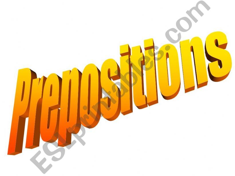 prepositions powerpoint