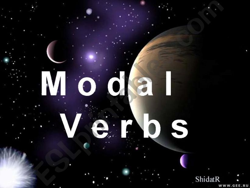 Modal verbs powerpoint