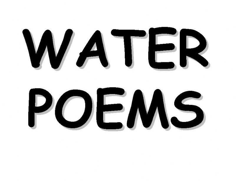 Water Poems powerpoint