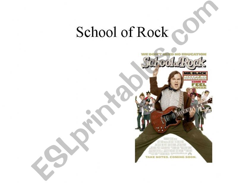 School of rock powerpoint