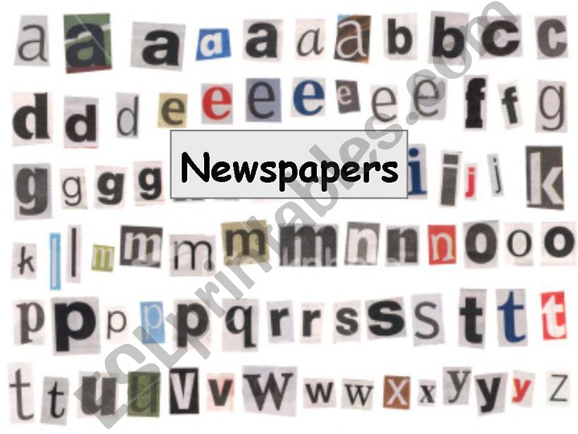 Newspapers in the UK powerpoint