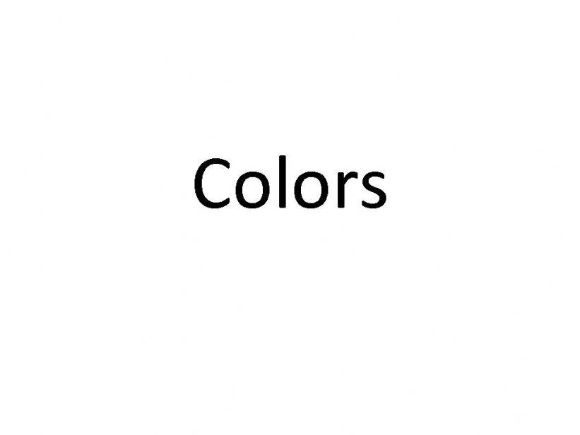 Colors powerpoint