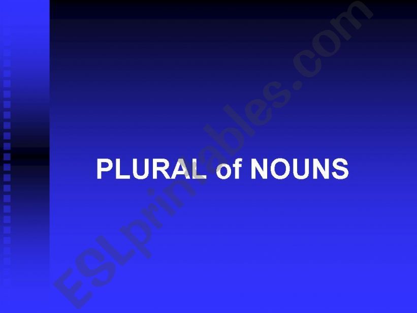 Plural powerpoint