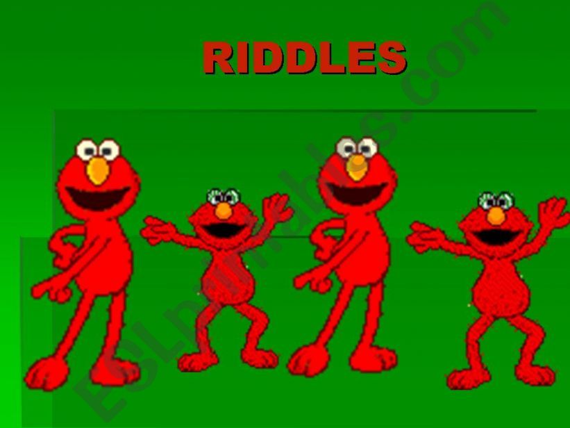 Riddles powerpoint